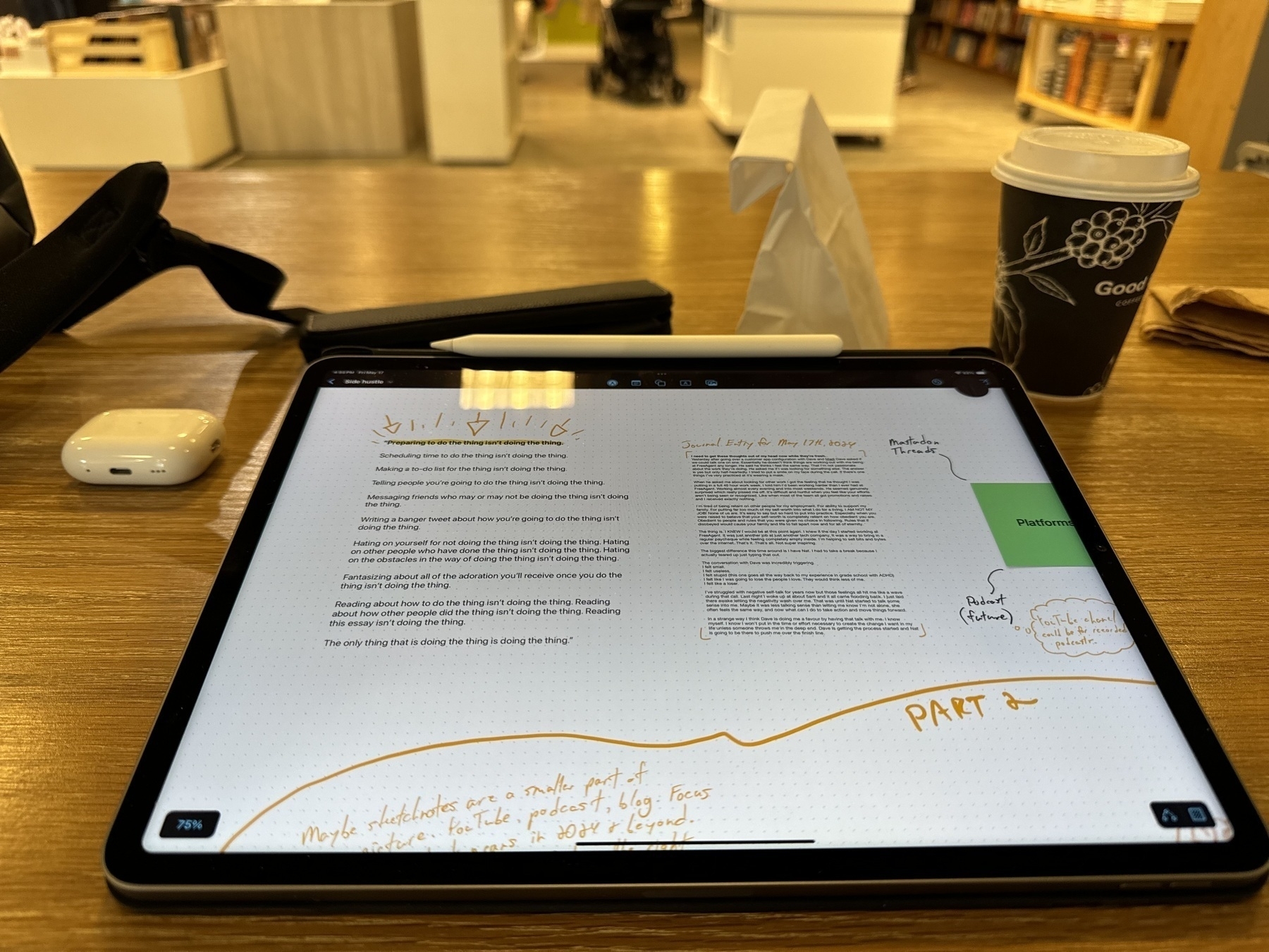 notes on my iPad